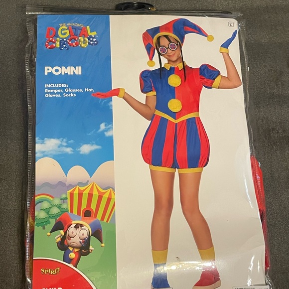 Spirit Digital Circus Pomni Costume for Kids - Picture 1 of 3